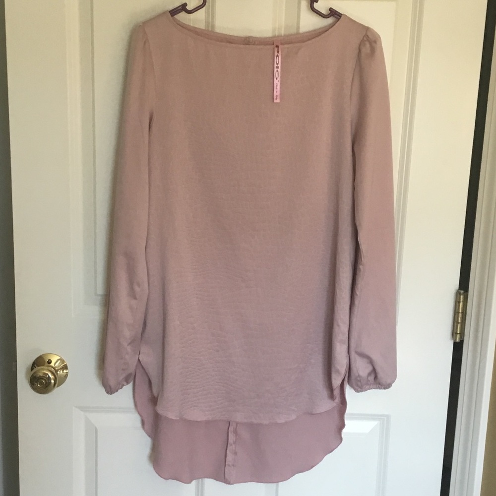 Pois Light Pink Tunic Blouse Top Made In Italy